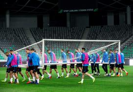 Slovenska nogometna reprezentanca trening Stožice