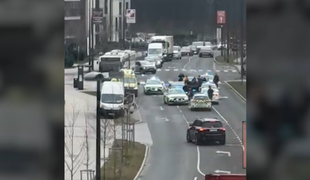 Policijska akcija na Brdu v Ljubljani #video