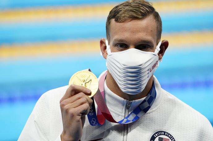 Caeleb Dressel | Caeleb Dressel si je priplaval tretje zlato v Tokiu. | Foto Reuters