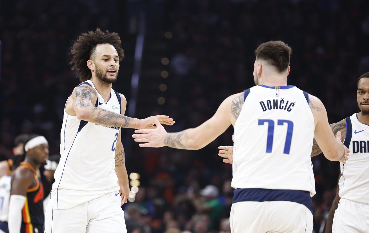 Dereck Lively II, Luka Dončić Dallas Mavericks | Bo Dereck Lively II ponoči le lahko zaigral? | Foto Reuters