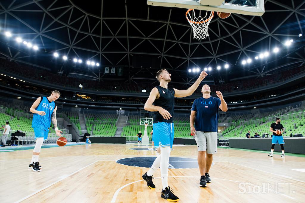 slovenska košarkarska reprezentanca trening