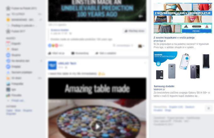 Facebook ciljano oglaševanje | Foto: Matic Tomšič