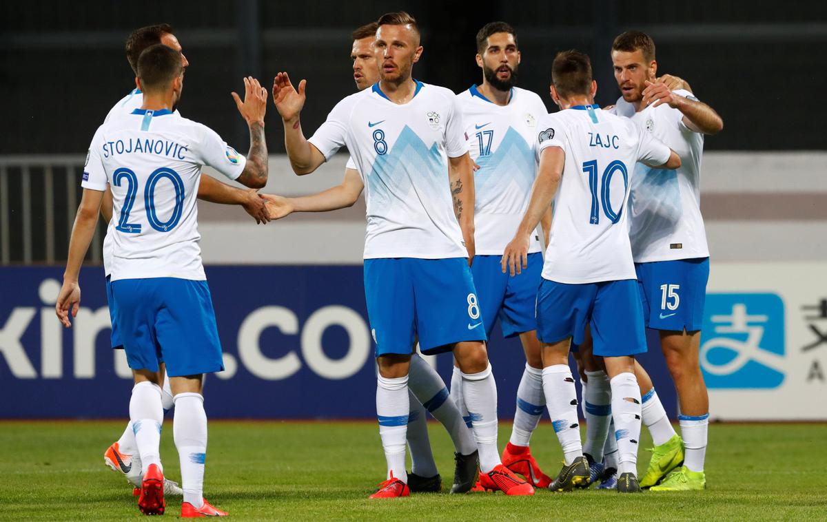 Slovenija, Latvija | Slovenska reprezentanca je v zadnji kvalifikacijski tekmi ugnala Latvijo kar s 5:0. | Foto Reuters