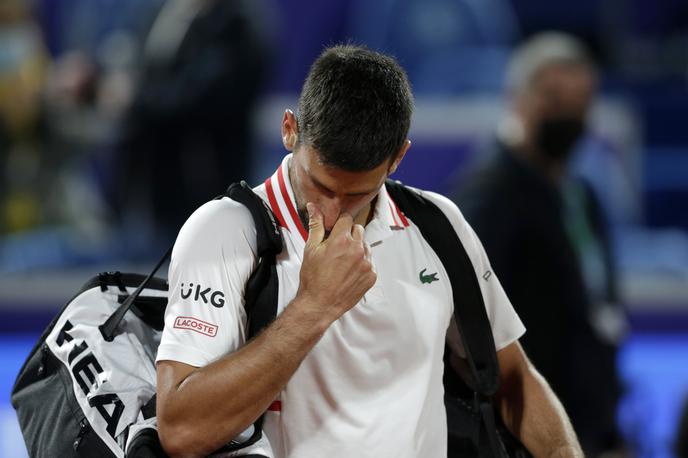 Novak Đoković | Najbolj hudo mu je bilo zaradi sina Stefana, ki ga je spremljal s tribune. | Foto Gulliver/Getty Images