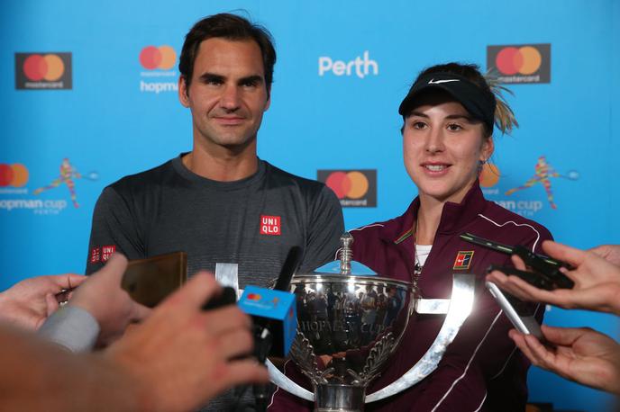 Roger Federer, Belinda Bencic | Foto Gulliver/Getty Images