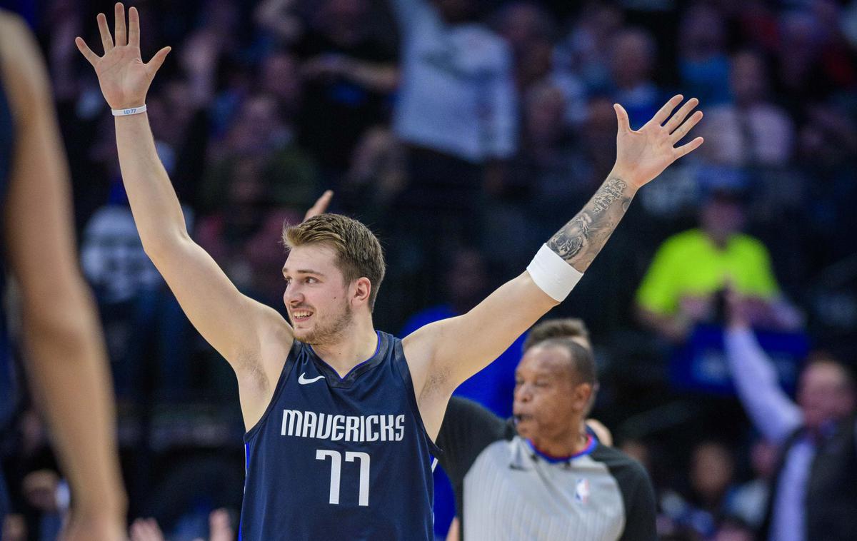 Luka Dončić | Luka Dončić je Dallasu pomagal do zanesljive zmage nad Cleveland Cavaliers. | Foto Reuters