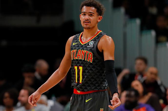 Trae Young | Novinec Trae Young je bil proti Miamiju vroč. | Foto Getty Images