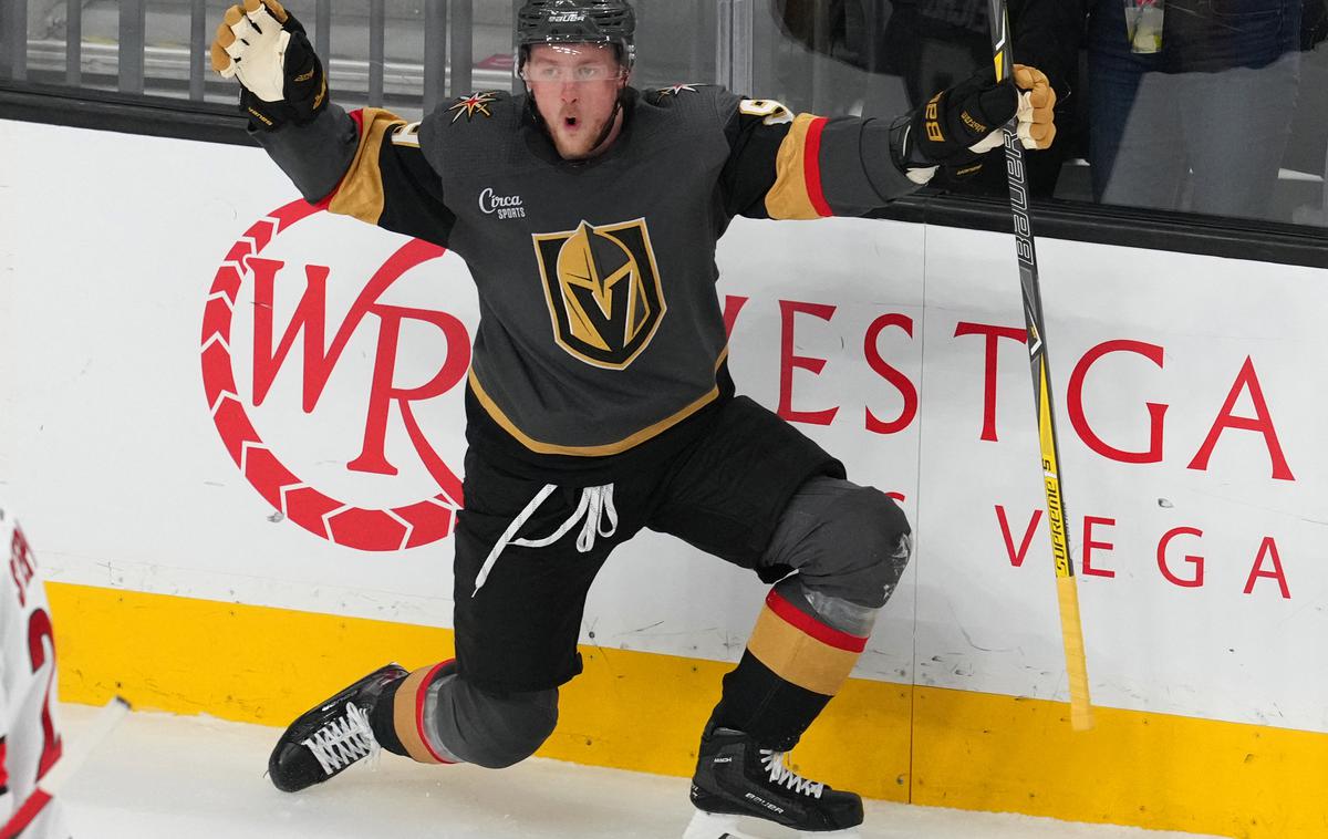 Jack Eichel | Jack Eichel (Vegas) je dosegel dva zadetka za Vegas. | Foto Reuters