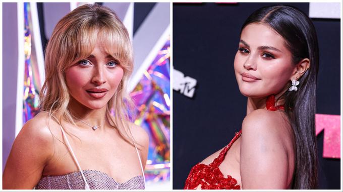 Štiriindvajsetletna Sabrina Carpenter (levo) in 31-letna Selena Gomez (desno) | Foto: Guliverimage