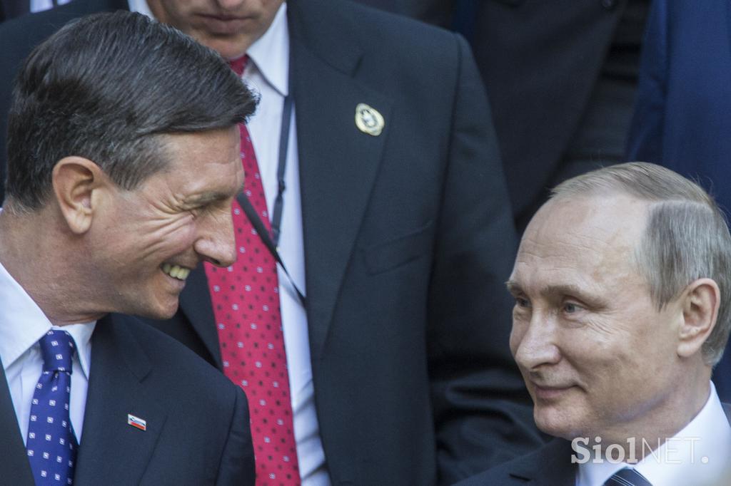 Borut Pahor Vladimir Putin Ruska kapelica Vršič