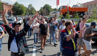 V Minsku že deveta zaporedna noč protestov