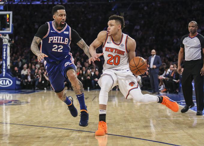 Kevin Knox je prvič v karieri presegel mejo 30 točk. | Foto: Reuters