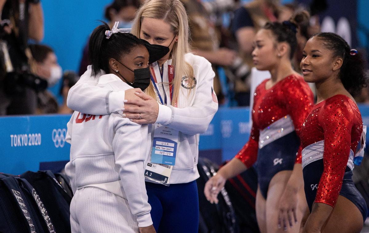 Jordan Chiles | Prva dama športne gimnastike Simone Biles je odpovedala tudi nastop v posamičnem mnogoboju. | Foto Guliverimage