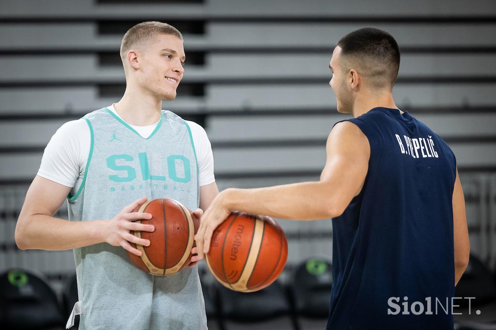 slovenska košarkarska reprezentanca trening