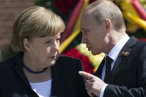 Angela Merkel in Vladimir Putin