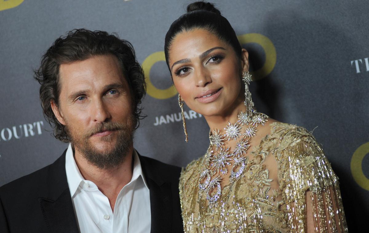 Matthew in Camila Alves McConaughey | Matthew in Camila McConaughey sta se poročila leta 2012, skupaj pa imata tri otroke. | Foto Guliverimage