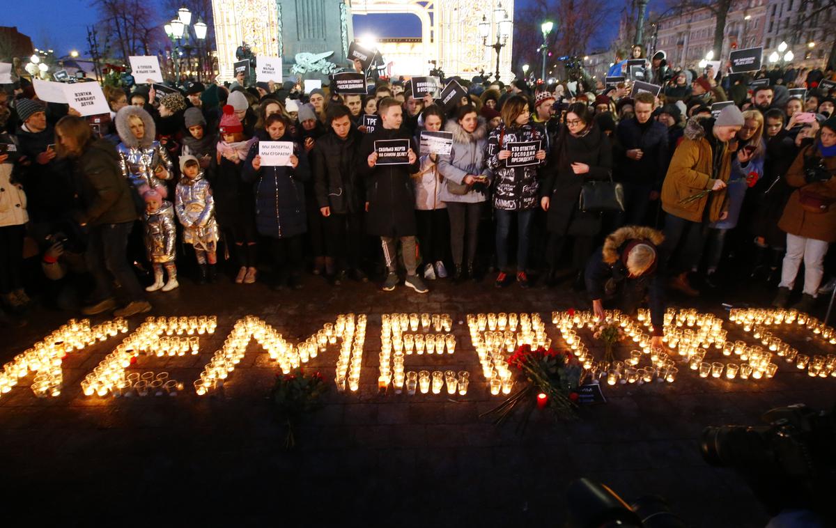 Kemerovo žalovanje požar rusija | Foto Reuters