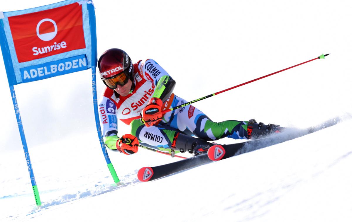 Žan Kranjec, Adelboden | Žan Kranjec je v prvi vožnji nekoliko zaostal za najboljšimi. | Foto Reuters