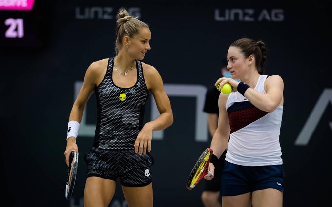 Tamara Zidanšek se je v Monterreyju hitro poslovila v konkurenci dvojic.  | Foto: Guliverimage/Vladimir Fedorenko