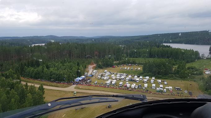 Prihod na hitrostno preizkušnjo s helikopterjem. | Foto: Gregor Pavšič