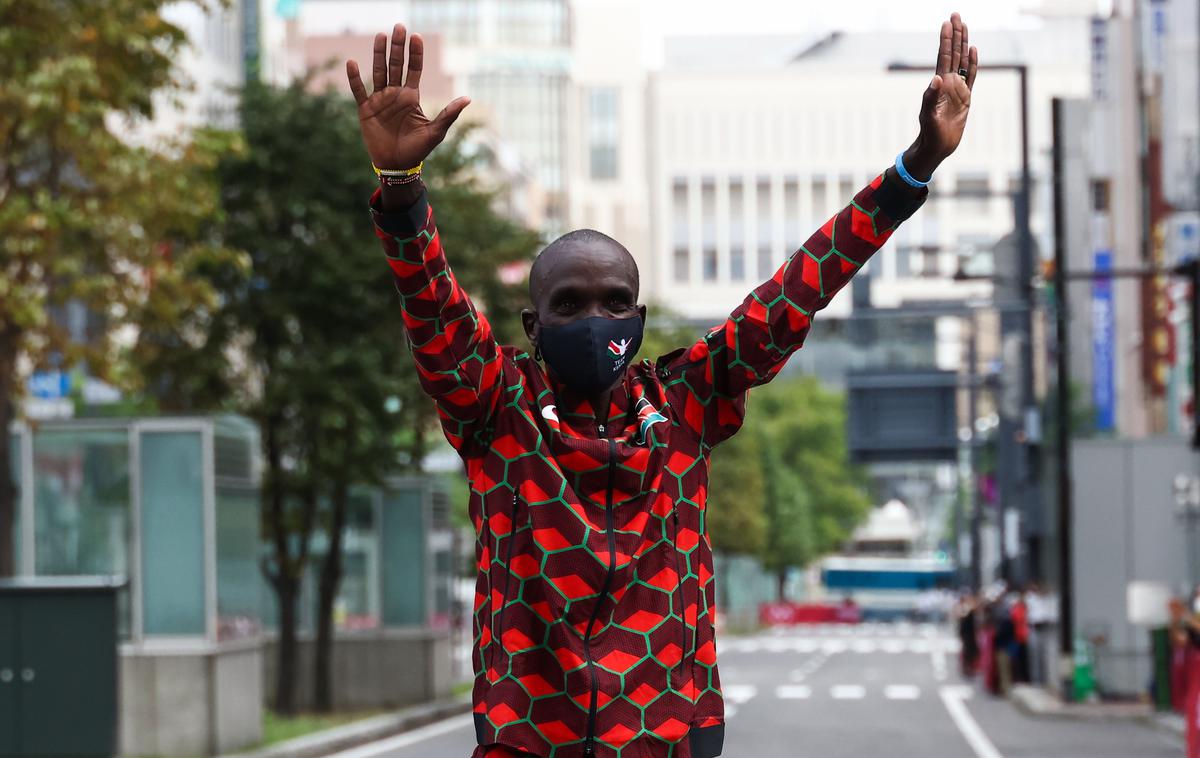 Eliud Kipchoge | Eliud Kipchoge je ubranil naslov olimpijskega prvaka v maratonu iz Ria. | Foto Reuters