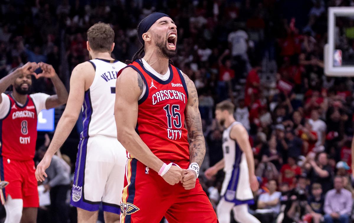 Jose Alvarado, New Orleans Pelicans | Košarkarji ekipe New Orleans Pelicans so si v dodatni tekmi zagotovili nastop v končnici lige NBA. | Foto Reuters