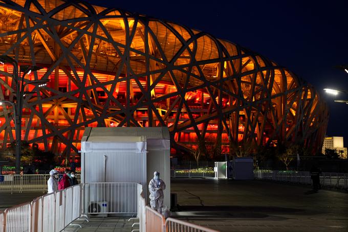 Testirno mesto pred stadionom Ptičje gnezdo, kjer bo v petek, 4. februarja slavnostno odprtje zimskih olimpijskih iger. | Foto: Guliverimage/Vladimir Fedorenko