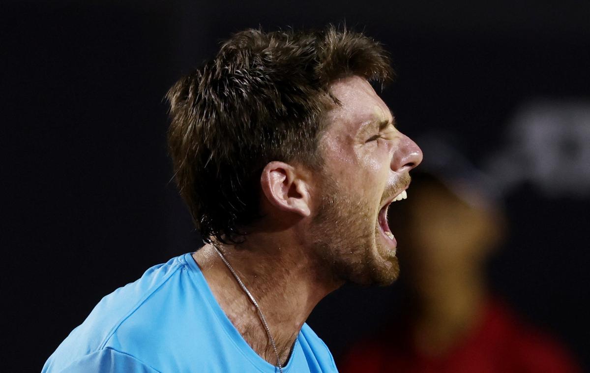 Cameron Norrie | Cameron Norrie je slavil po treh nizih. | Foto Reuters