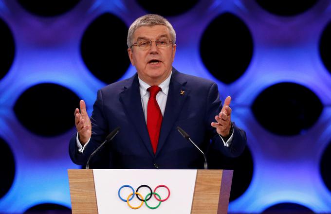 Thomas Bach se je sestal s predstavniki obeh Korej. | Foto: Reuters