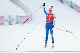 Biatlon Pokljuka zasledovalna tekma ženska