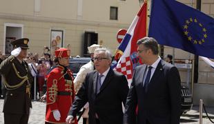 Juncker in Plenković v Zagrebu ponovila stališča o arbitražnem sporu