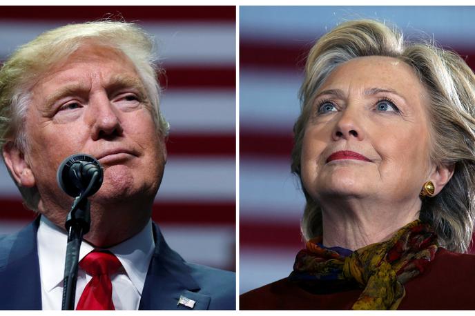 Donald Trump in Hillary Clinton | Foto Reuters