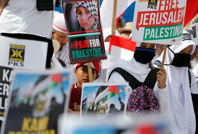 Najbolj množični protesti so bili v Rabatu v Maroku. | Foto: Reuters