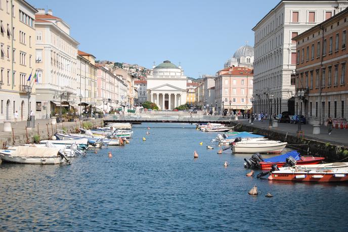 Trst, slika mesta | Trgovina Mirella stoji v središču Trsta, v neposredni bližini železniške postaje in obale.  | Foto Maks Škulj