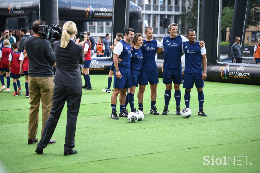 Uefa Ljubljana 2019 Trg Republike Nogomet v šolah