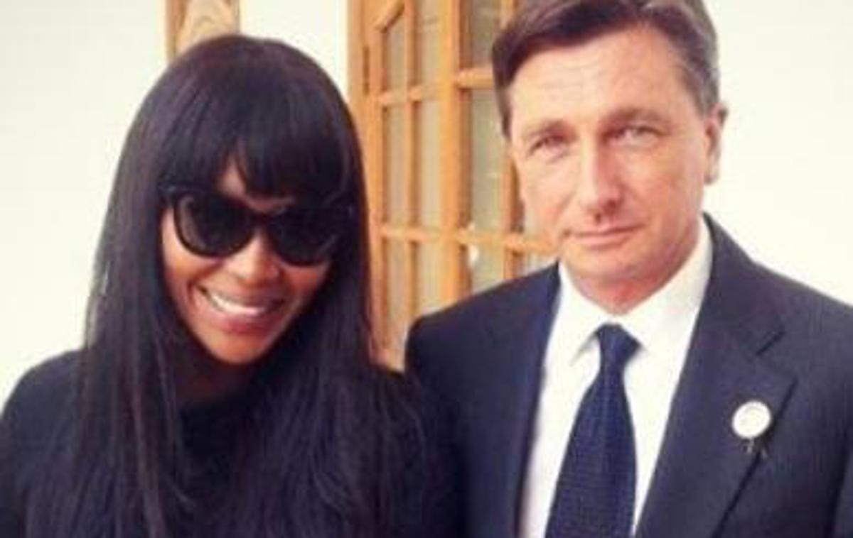 naomi campbell, borut pahor | Foto Instagram