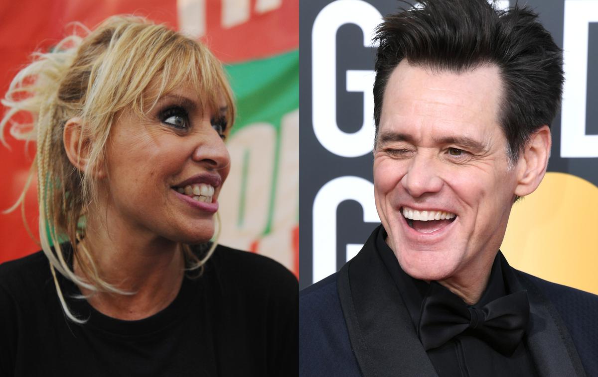 Alessandra Mussolini, Jim Carrey | Foto Getty Images