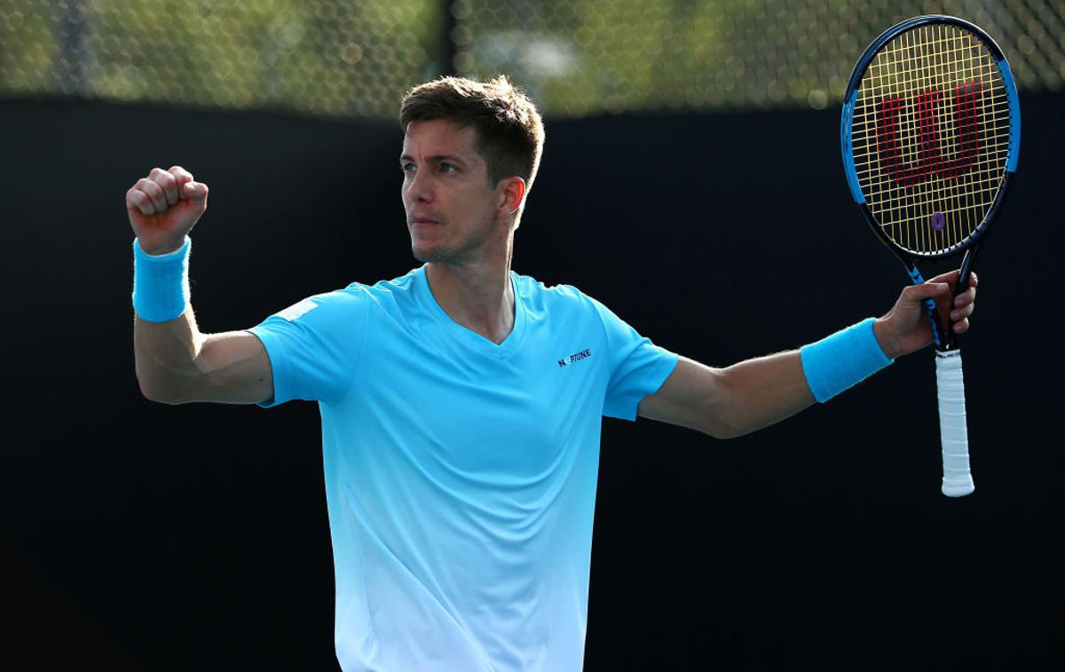 Aljaž Bedene | Aljaž Bedene je odpravil prvega kvalifikacijskega tekmeca. | Foto Gulliver/Getty Images