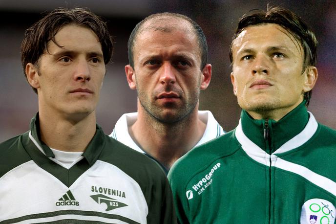 Pavlin Rudonja Dedić | Le kdo bi jih lahko pozabil? Miran Pavlin je z zadetkom popeljal Slovenijo na EP 2000, Mladen Rudonja na SP 2002, Zlatko Dedić pa na SP 2010. Se jim bo v petek oziroma ponedeljek na veličastnem seznamu pridružil še kdo? | Foto Guliverimage