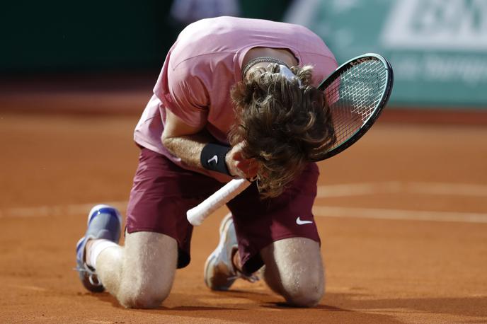 Andrej Rubljev | Ruski teniški igralec Andrej Rublev je še eden v nizu igralcev, ki so nastopili na revialnem turnirju v Abu Dabiju.  | Foto Guliverimage