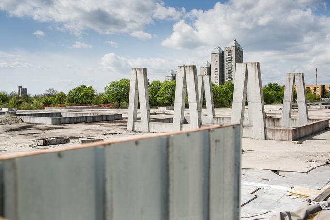 Pogled na nedokončan del Stožic. | Foto: Klemen Korenjak