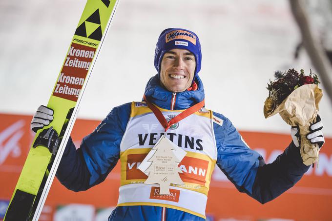 Stefan Kraft je na štirih tekmah zmagal štirikrat. | Foto: Guliverimage