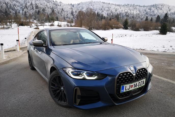 BMW 440i xDrive | Novi BMW serije 4 so namensko oblikovali tako, da deli mnenja in to velja predvsem za sprednji del z velikimi "ledvičkami". Tako pristop k oblikovanju, ki bo torej delil mnenja, bodo obdržali tudi v prihodnje.  | Foto Gregor Pavšič