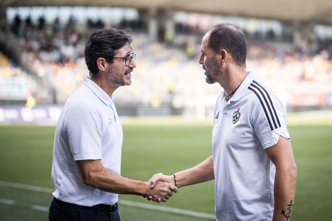 Na prvem večnem derbiju v tej sezoni sta se kot trenerja spopadla Ante Šimundža in Victor Sanchez, zdaj pa bo imel Španec opravka z Boštjanom Cesarjem. | Foto: Jure Banfi/alesfevzer.com