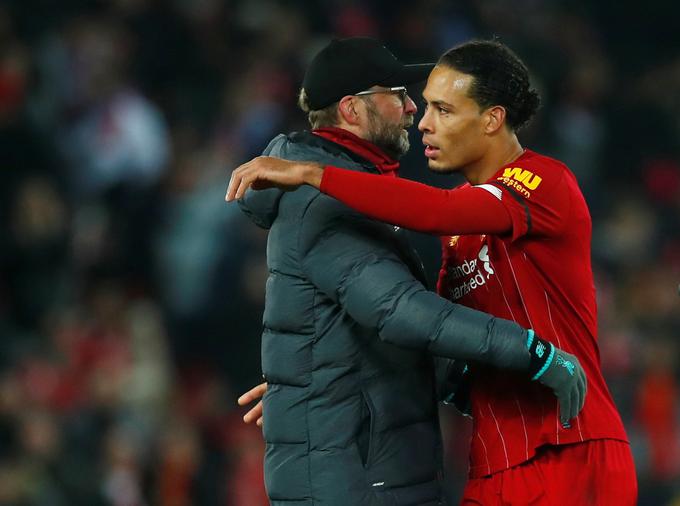 Jürgen Klopp v tej sezoni verjetno ne bo mogel več računati na usluge Virgila van Dijka.  | Foto: Reuters