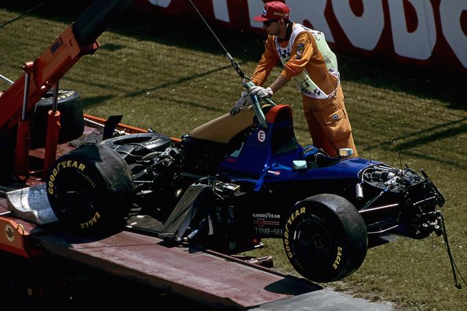 Dan pred Senno se je v Imoli smrtno ponesrečil tudi Avstrijec Roland Ratzenberger. | Foto: Guliverimage/Getty Images