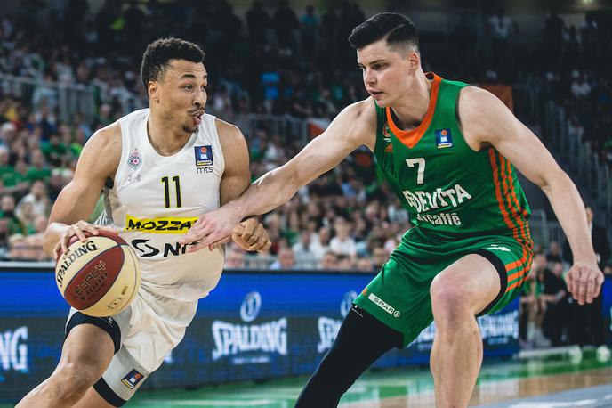 ABA liga: Cedevita Olimpija - Partizan Dante Exum | Dante Exum je konec maja takole igral v Stožicah, zdaj bo dobil novo priložnost v ligi NBA. | Foto Grega Valančič/Sportida