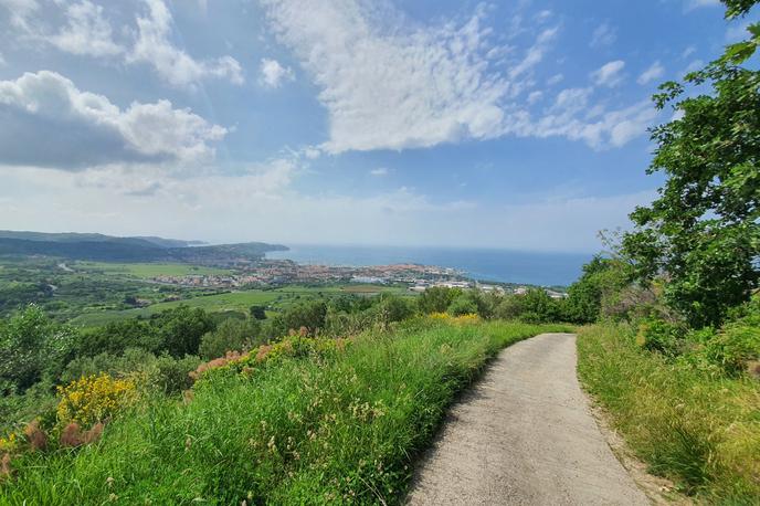 Izola | Pogled na Obalo in Izolo iz okolice vasi Gažon. | Foto David Florjančič, Meteoinfo Slovenija