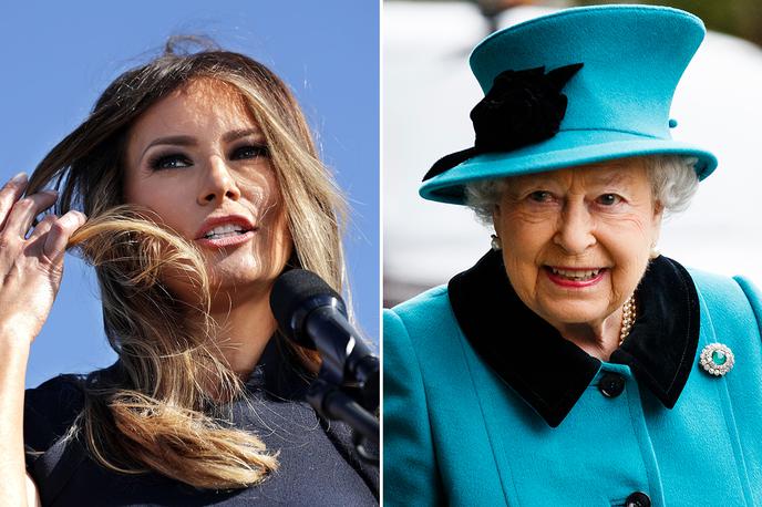 melania trump, kraljica, elizabeta II. | Foto Getty Images