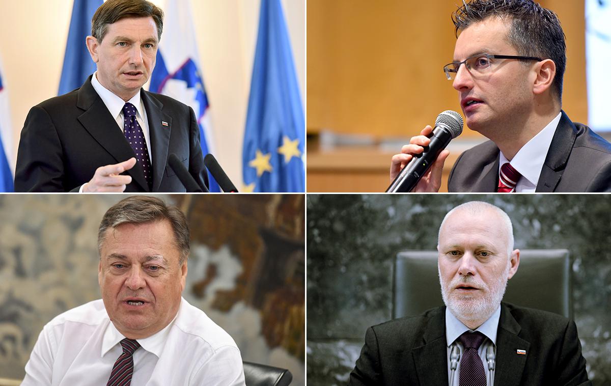 Borut Pahor, Zoran Janković, Marjan Šarec, Milan Brglez | Foto STA